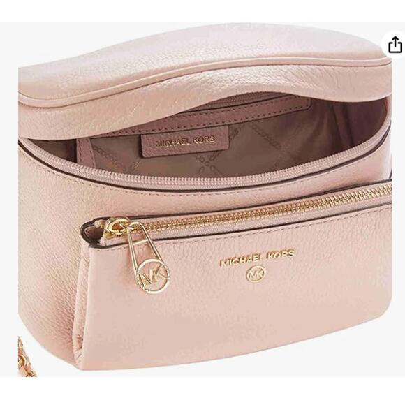Michael Kors Slater Extra Small Sling Pack Messenger Smokey Rose Belt Bag - Picture 5 of 6